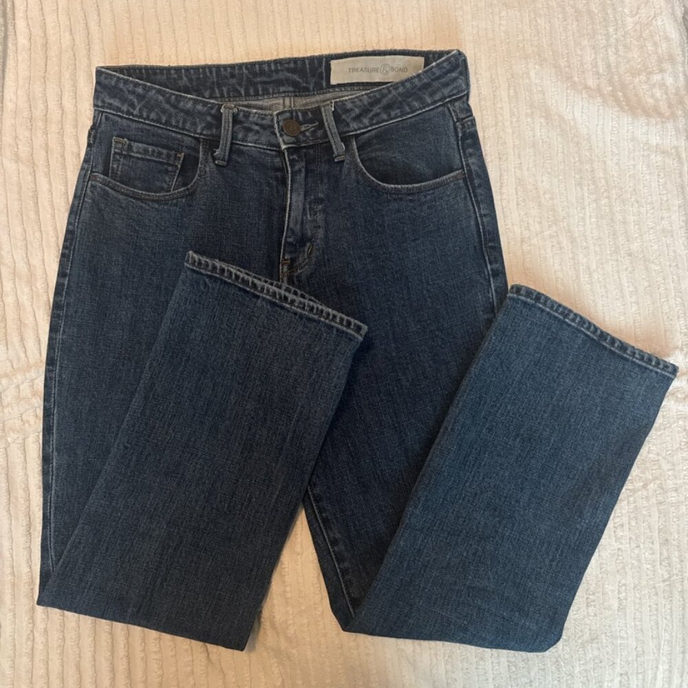 Dark Wash High-Waisted Jeans